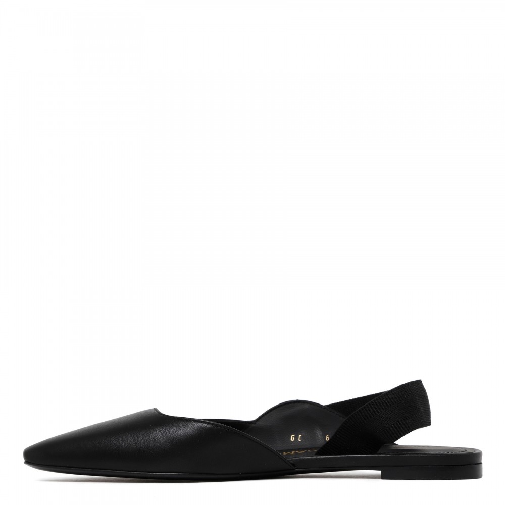 Vania black ballet flats Le Noir Unconventional Luxury