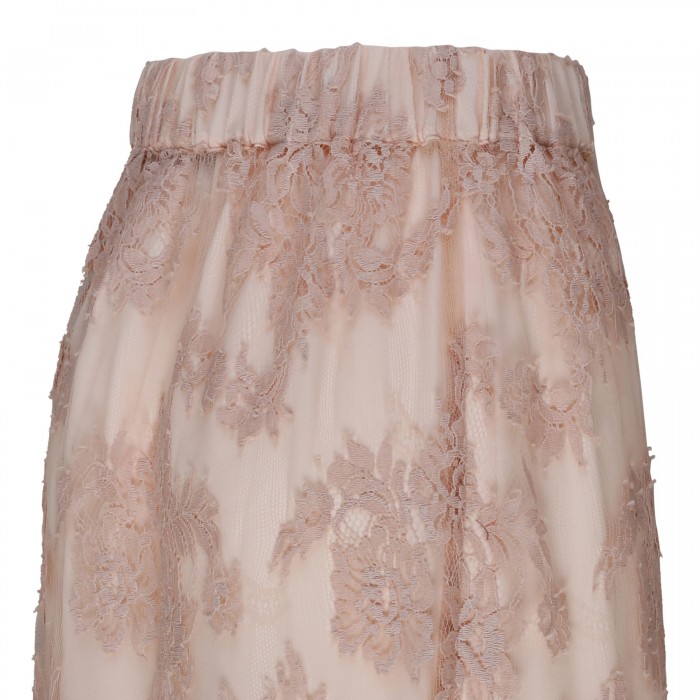 Floral lace skirt