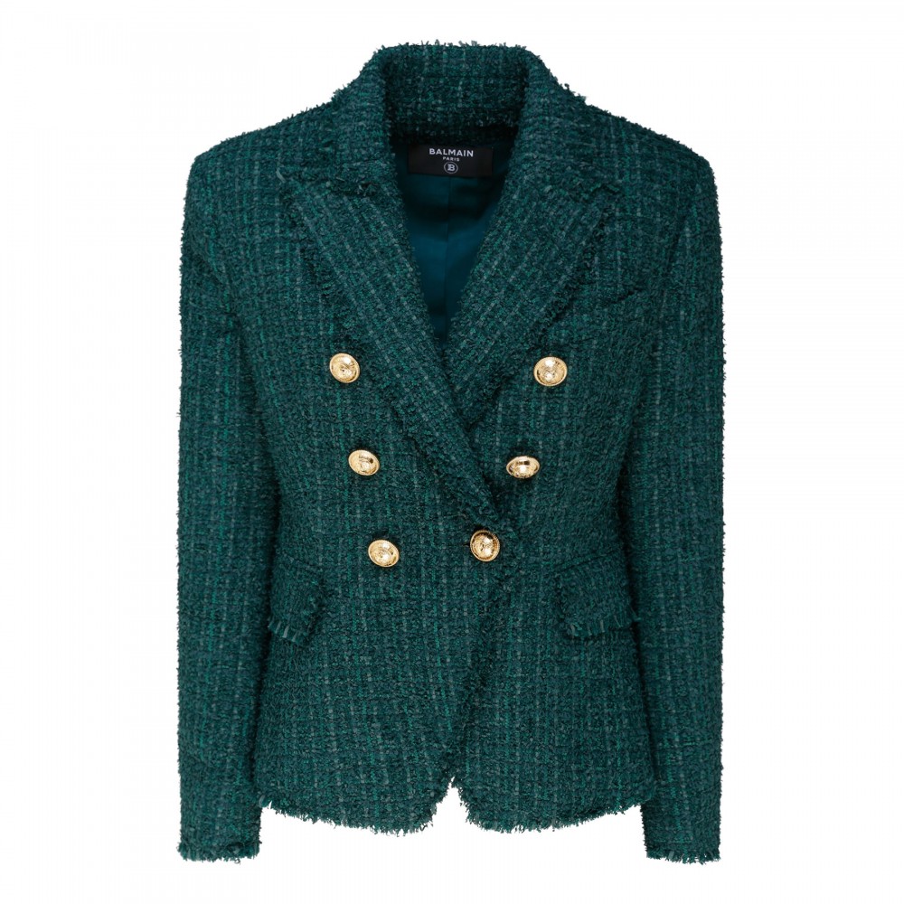 Green tweed jacket