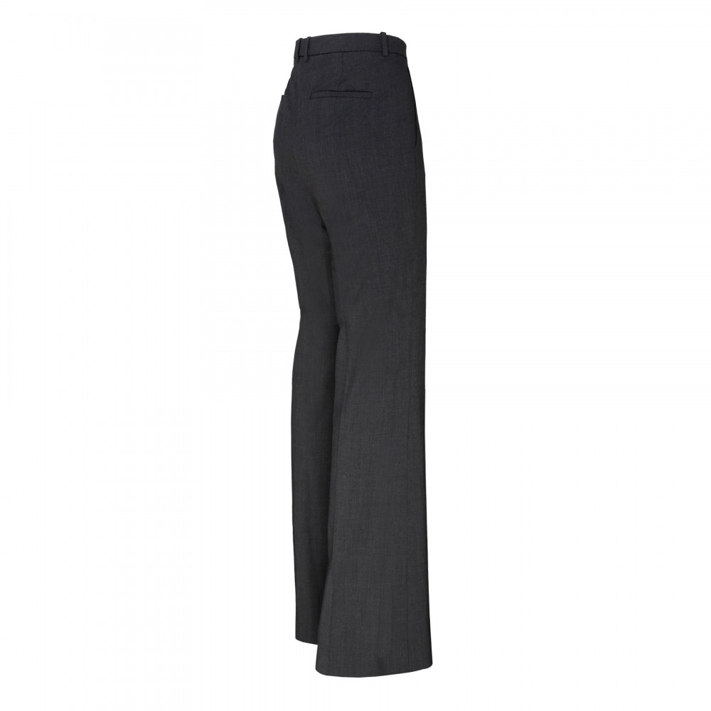 Charcoal melange wool pants
