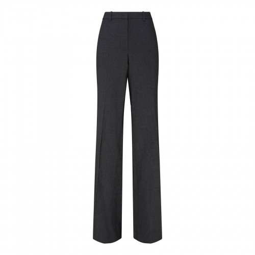 Charcoal melange wool pants