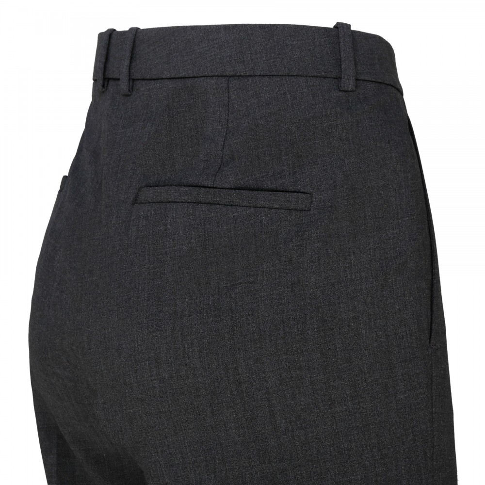 Charcoal melange wool pants