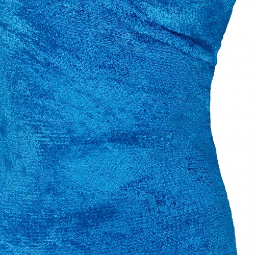 Blue shiny velvet mini hood... 2