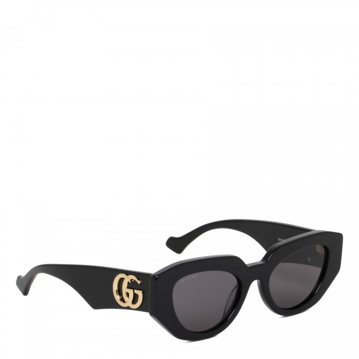 Geometric black sunglasses