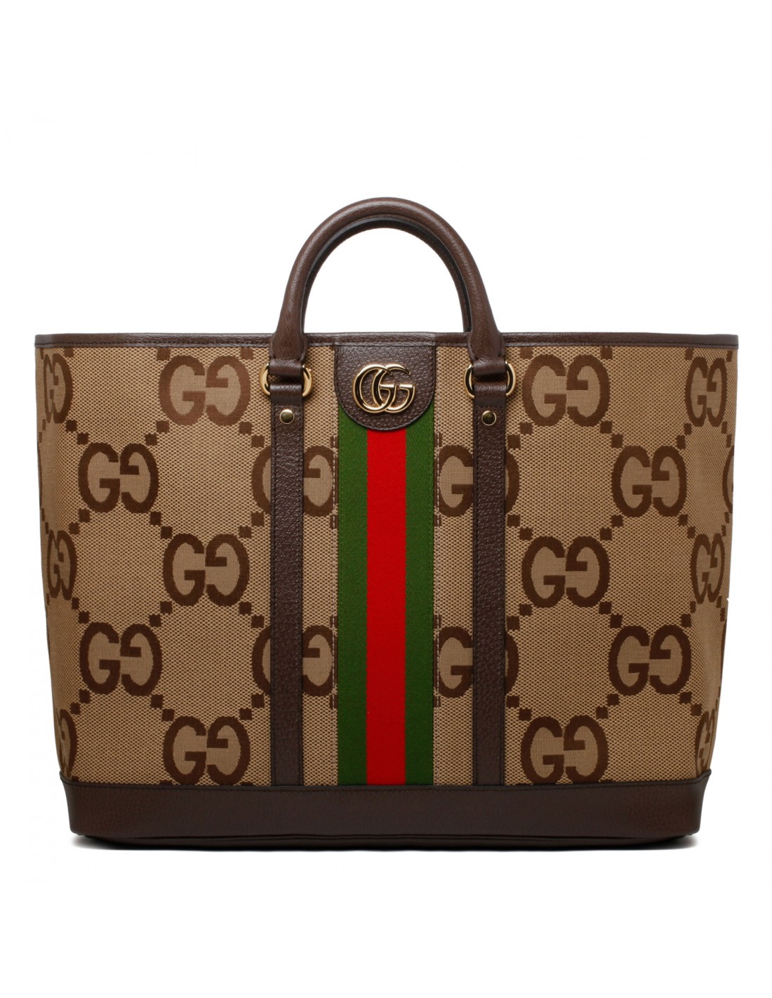 Gucci Brown Original GG Canvas Supreme Zip Pocket Tote