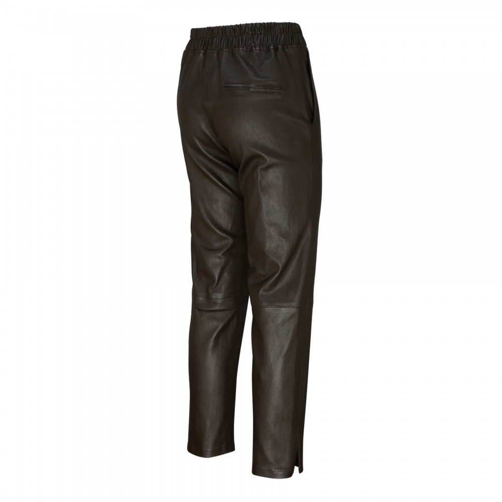Jardin brown leather pants | Le Noir - Unconventional Luxury
