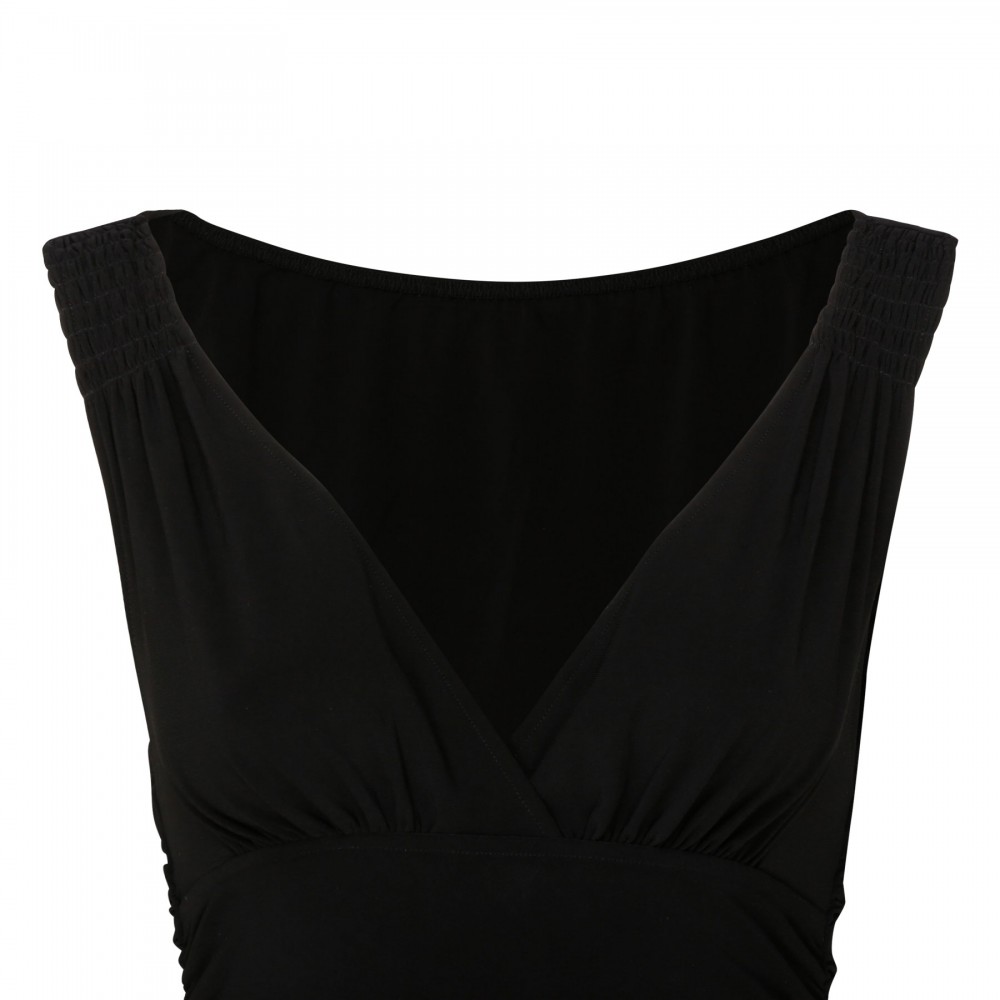 Tara side drape gown