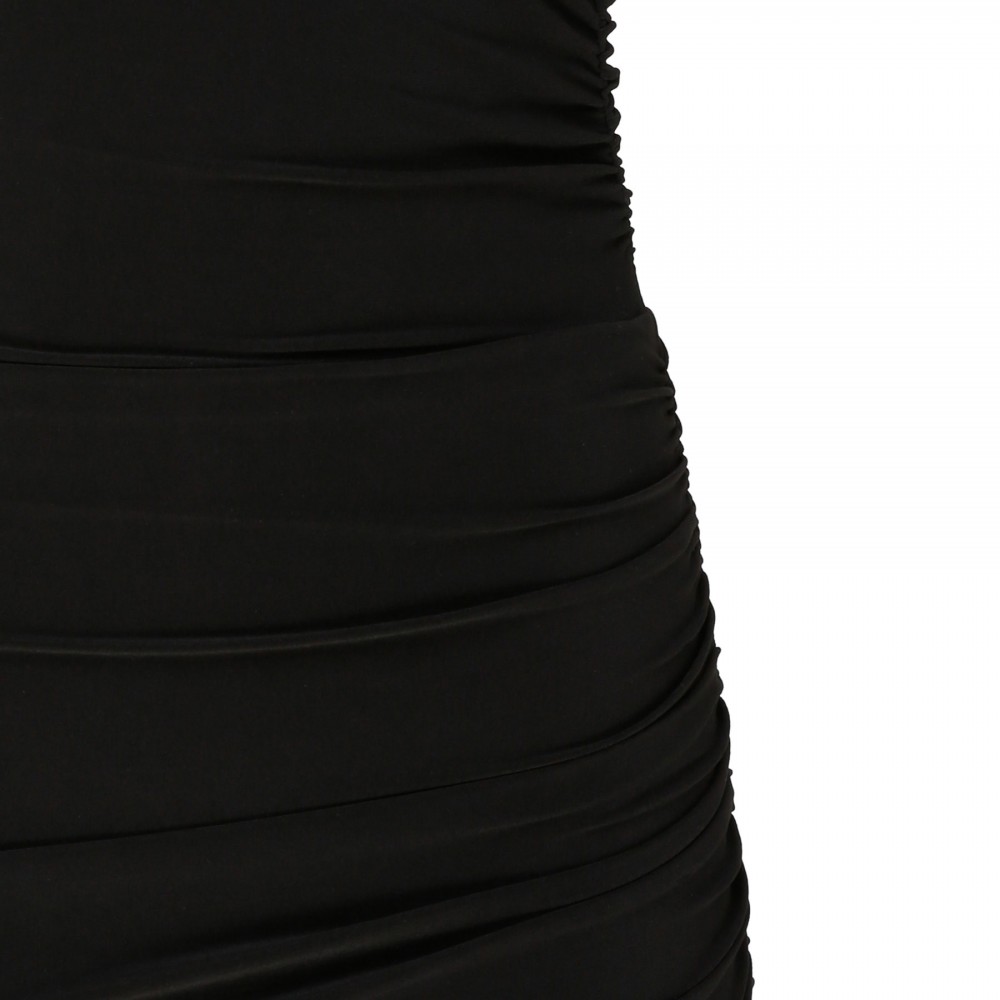 Tara side drape gown