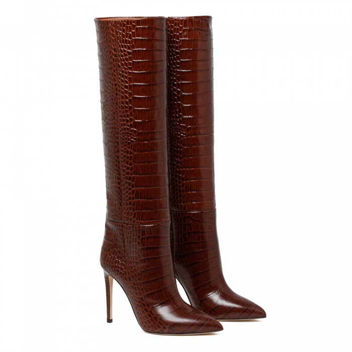 Stiletto brown boots