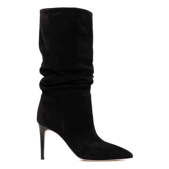 Slouchy black boots