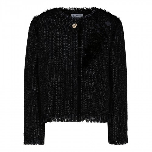 Embroidered cropped jacket