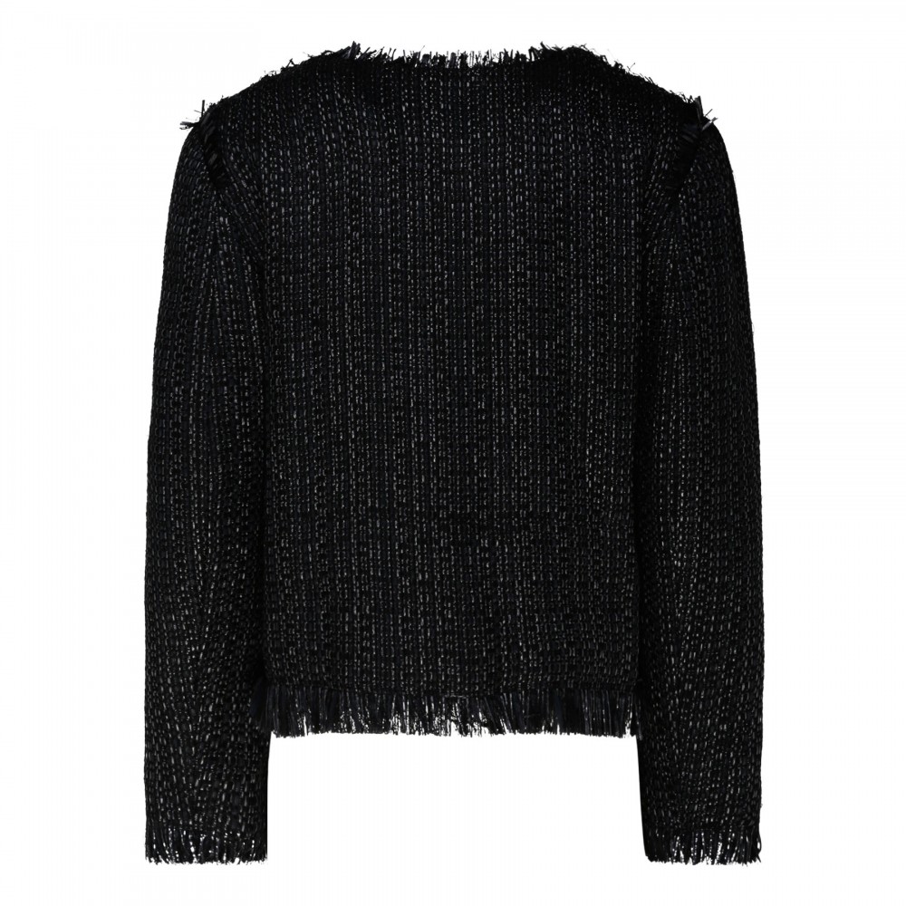 Embroidered cropped jacket