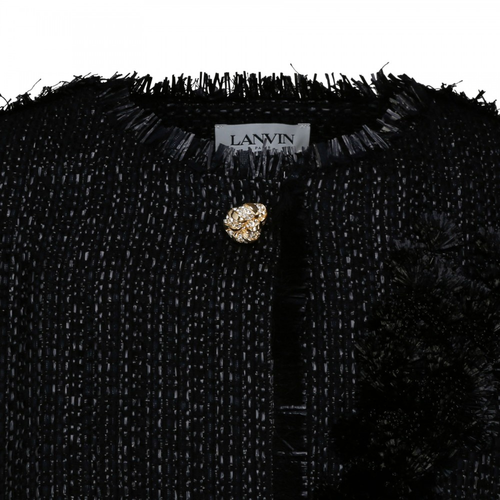 Embroidered cropped jacket