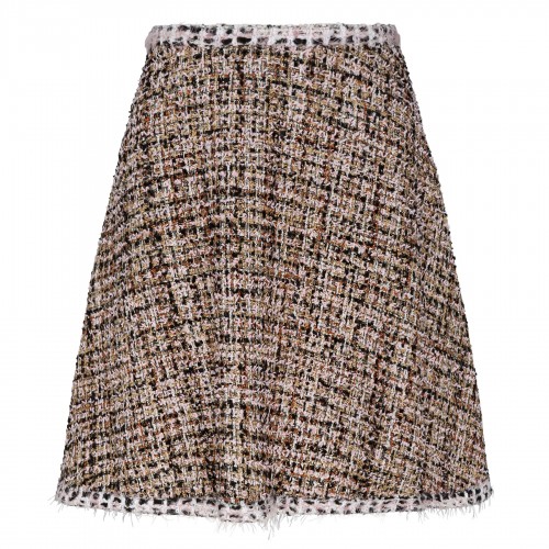Gold tweed skirt
