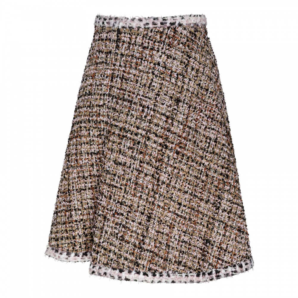 Gold tweed skirt