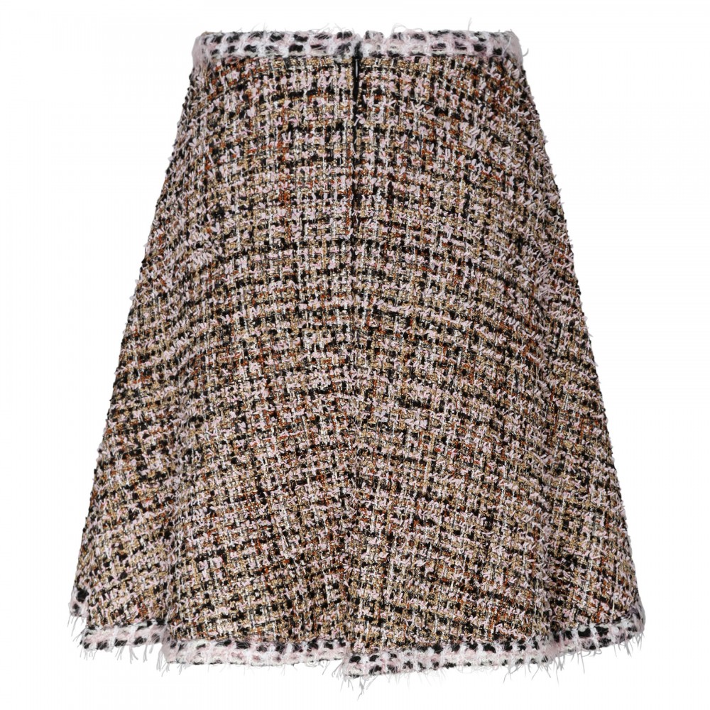 Gold tweed skirt