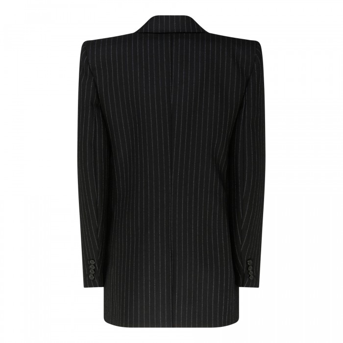 Rive Gauche striped flannel blazer