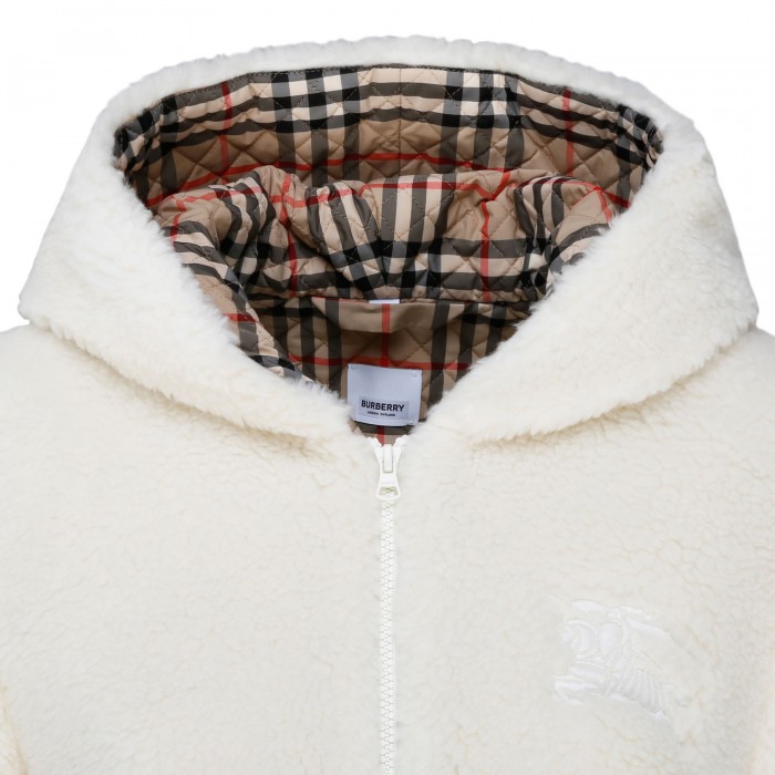 Fleece hooded jacket