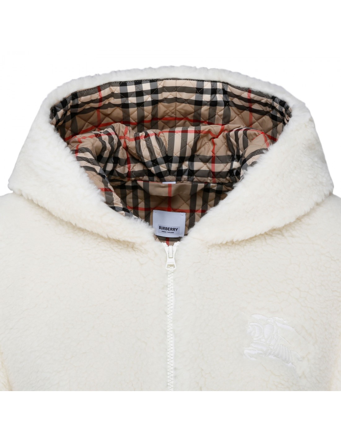 Fleece hooded jacket