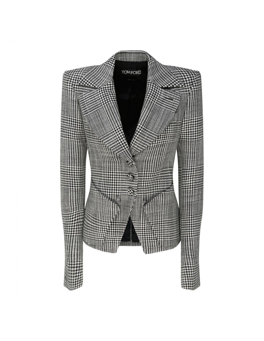 Prince of Wales single-breasted blazer