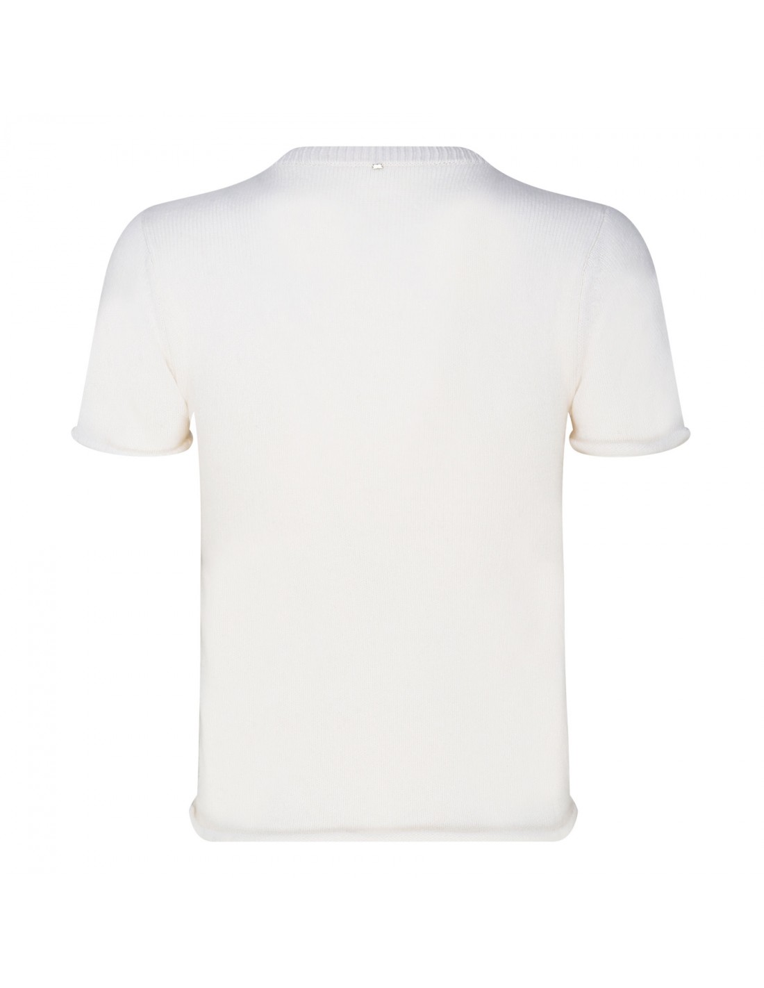 Knit cashmere-blend T-shirt