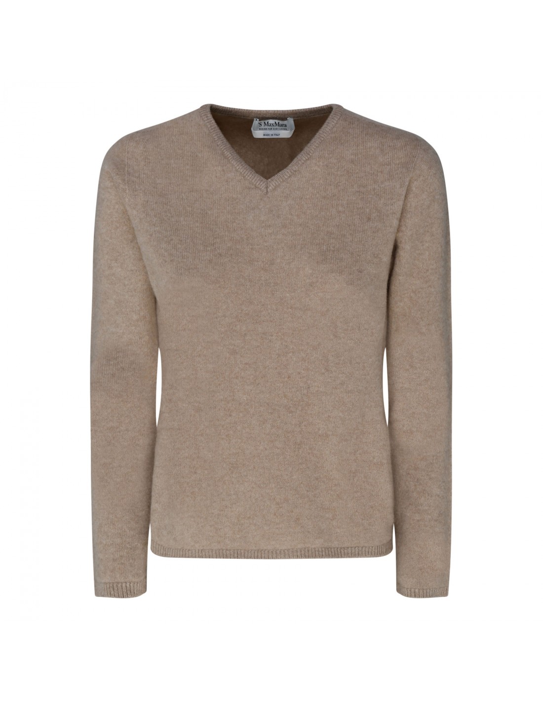 Honey-hue cashmere blend sweater