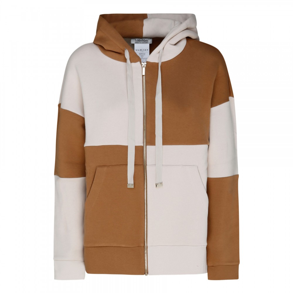 Innocuo camel and white hoodie