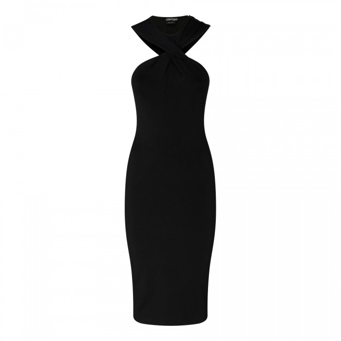 Halterneck knit dress