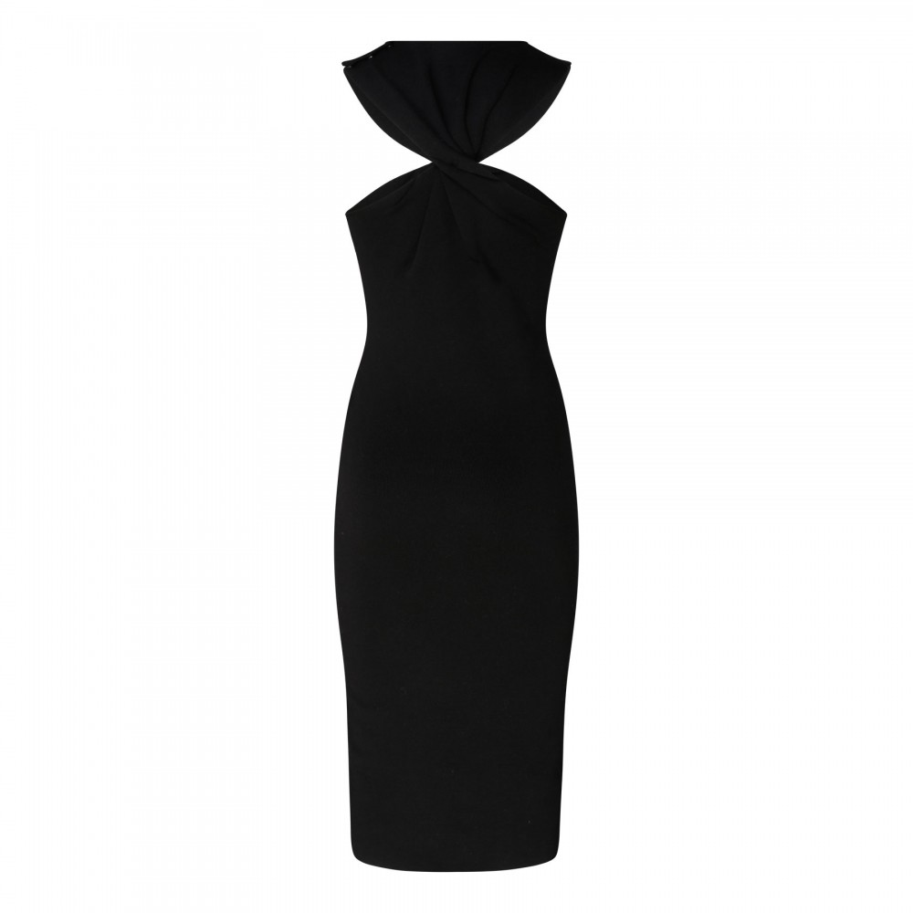 Halterneck knit dress