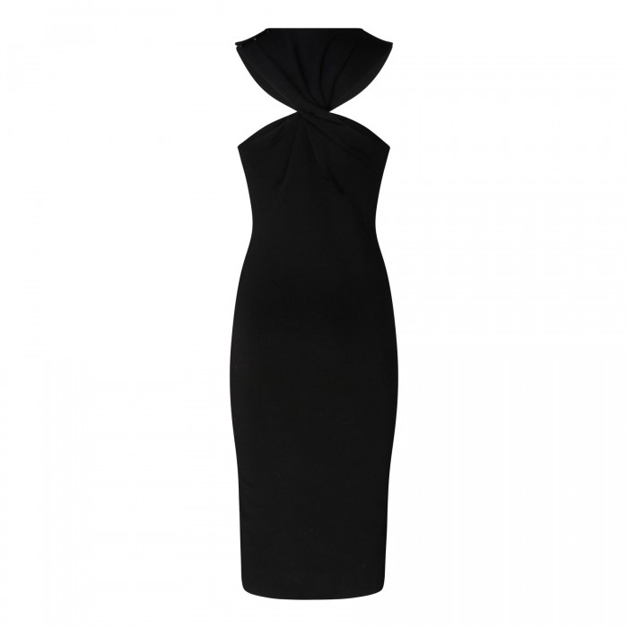 Halterneck knit dress