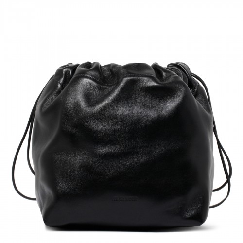 Black drawstring bag