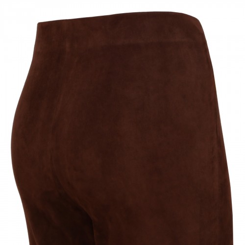 Mahogany stretch suede crop... 2