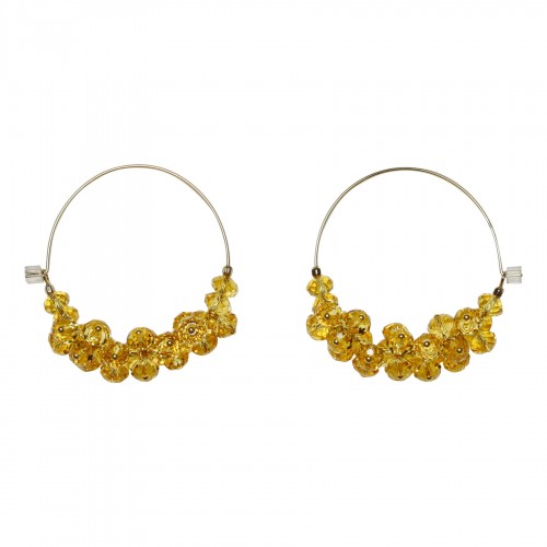 Polly yellow glass bead...