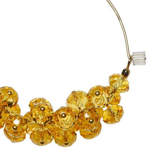 Polly yellow glass bead... 2