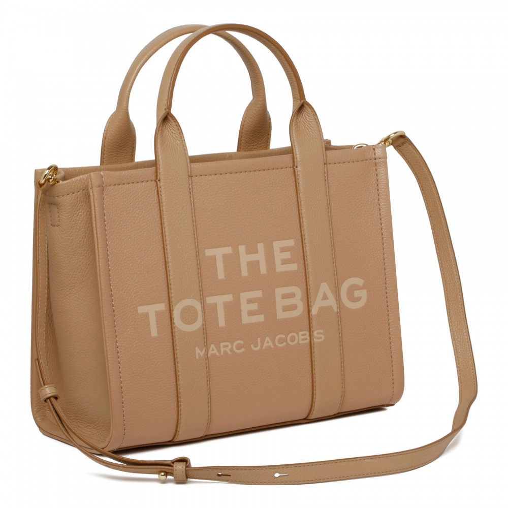 The leather medium tote bag
