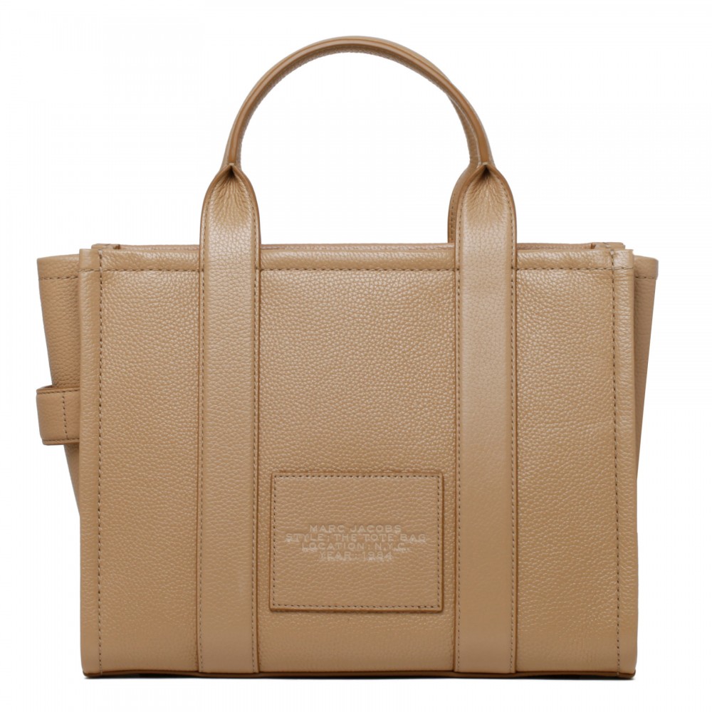 The leather medium tote bag