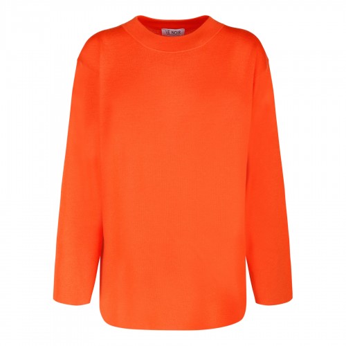 Orange merino wool sweater