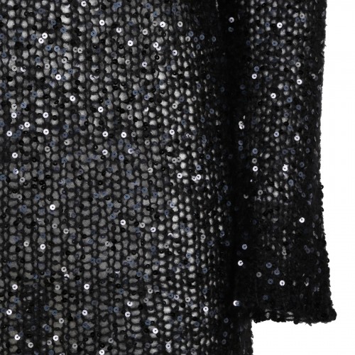 Black sequin mohair blend... 2