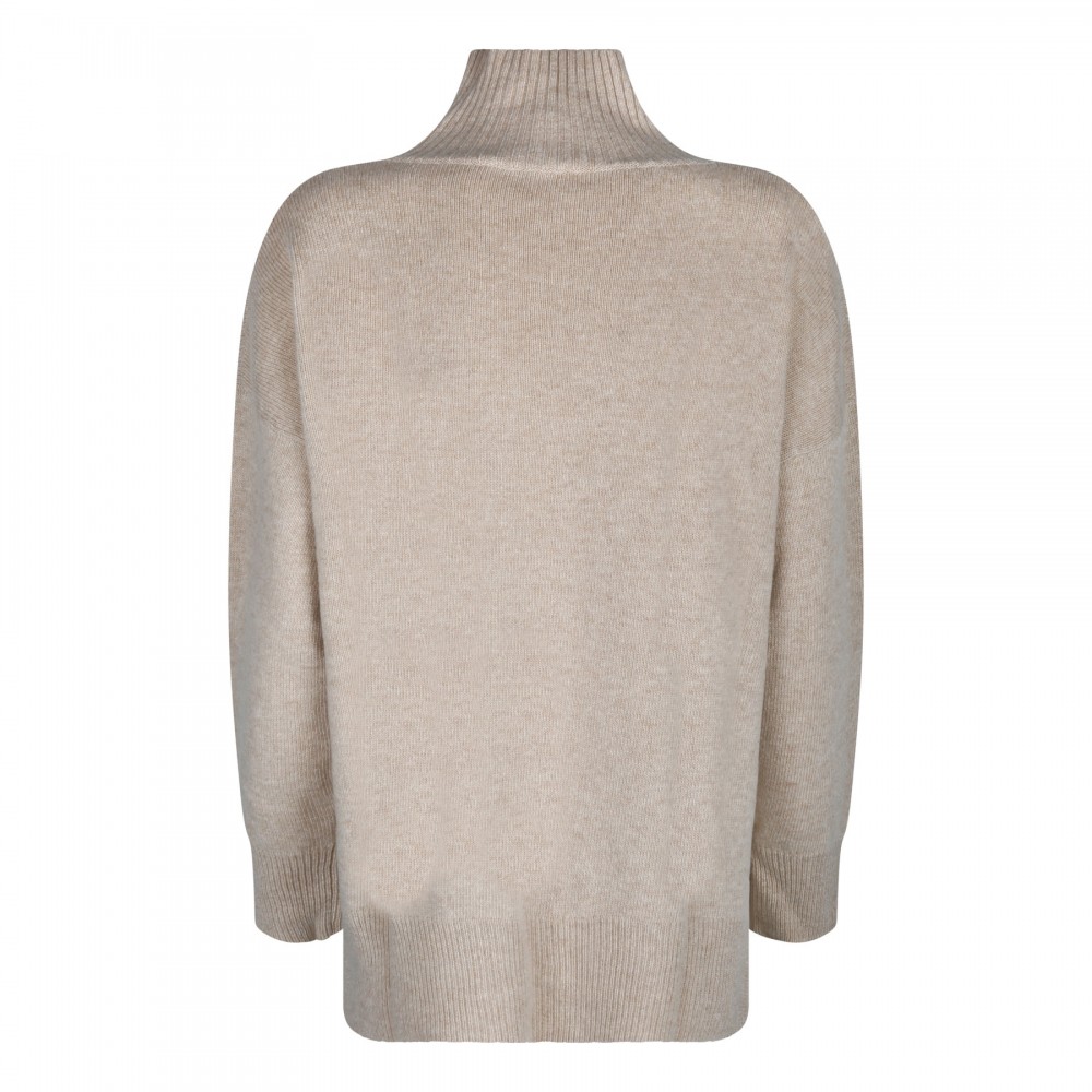 Light beige merino and cashmere blend...
