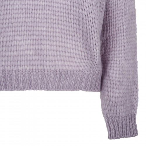Lilac alpaca blend sweater 2