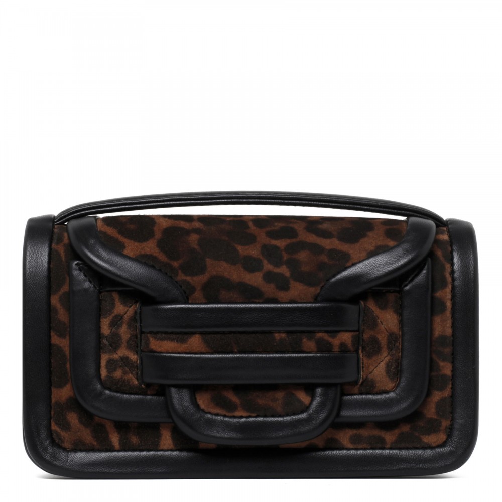 Alpha leopard mini handbag
