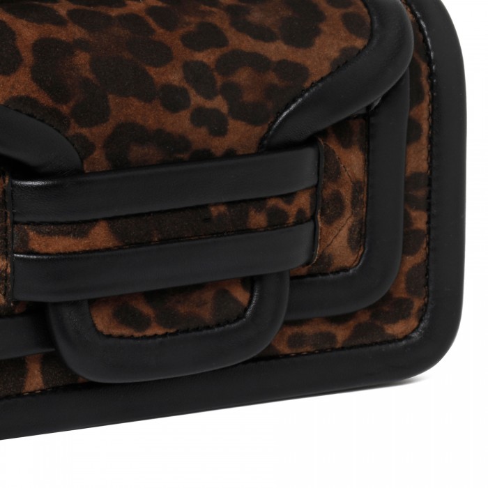 Alpha leopard mini handbag