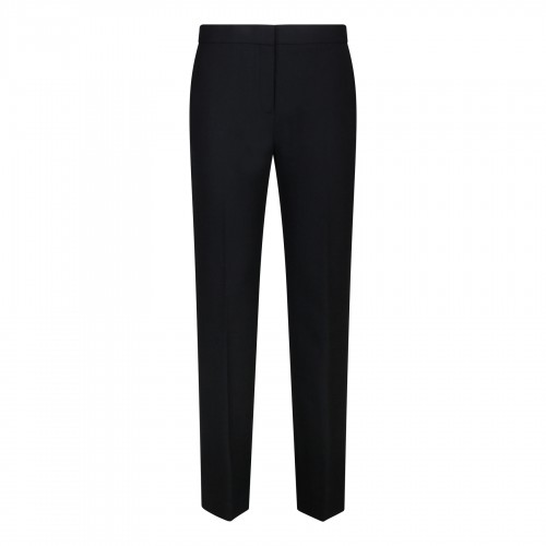 Black slim-cut tailored pants