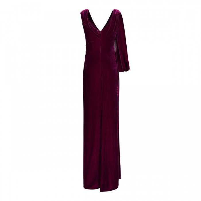 Rubinia silk velvet gown