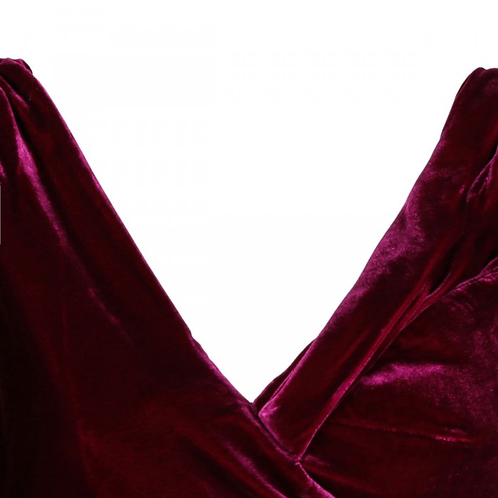 Rubinia silk velvet gown