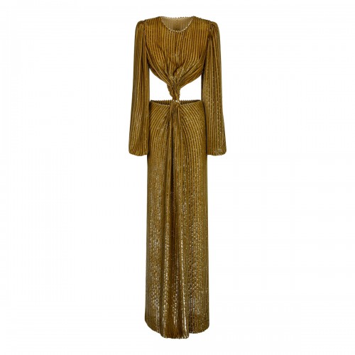 Galena silk lurex gown