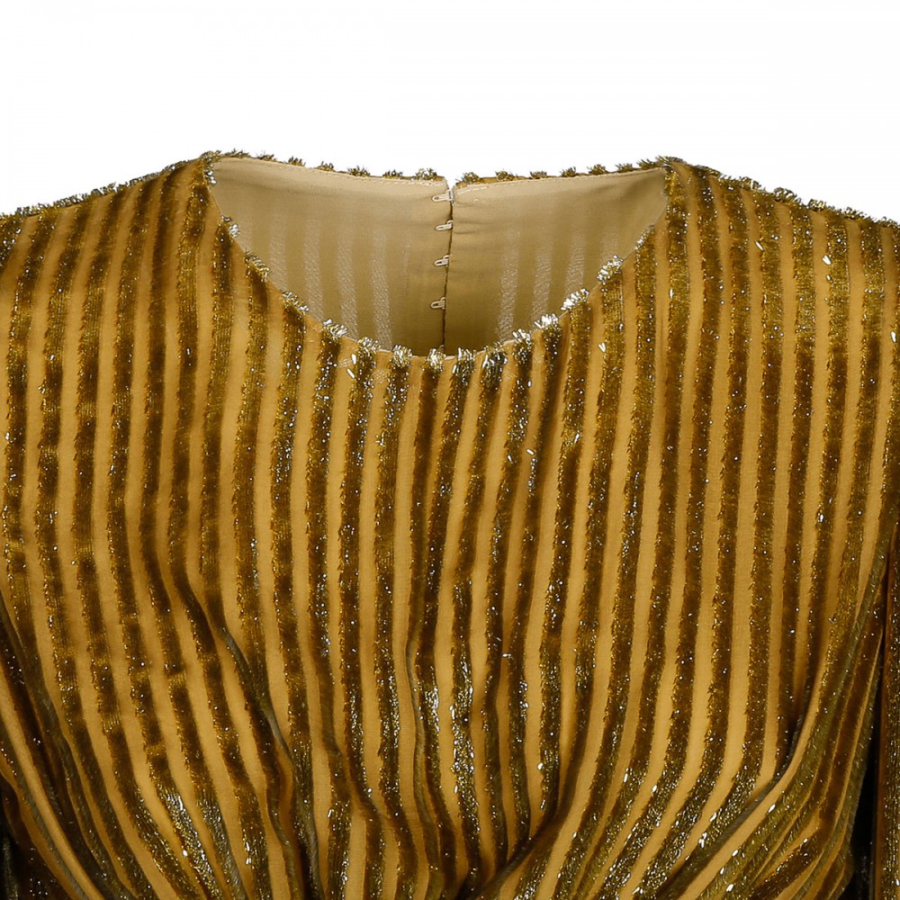 Galena silk lurex gown