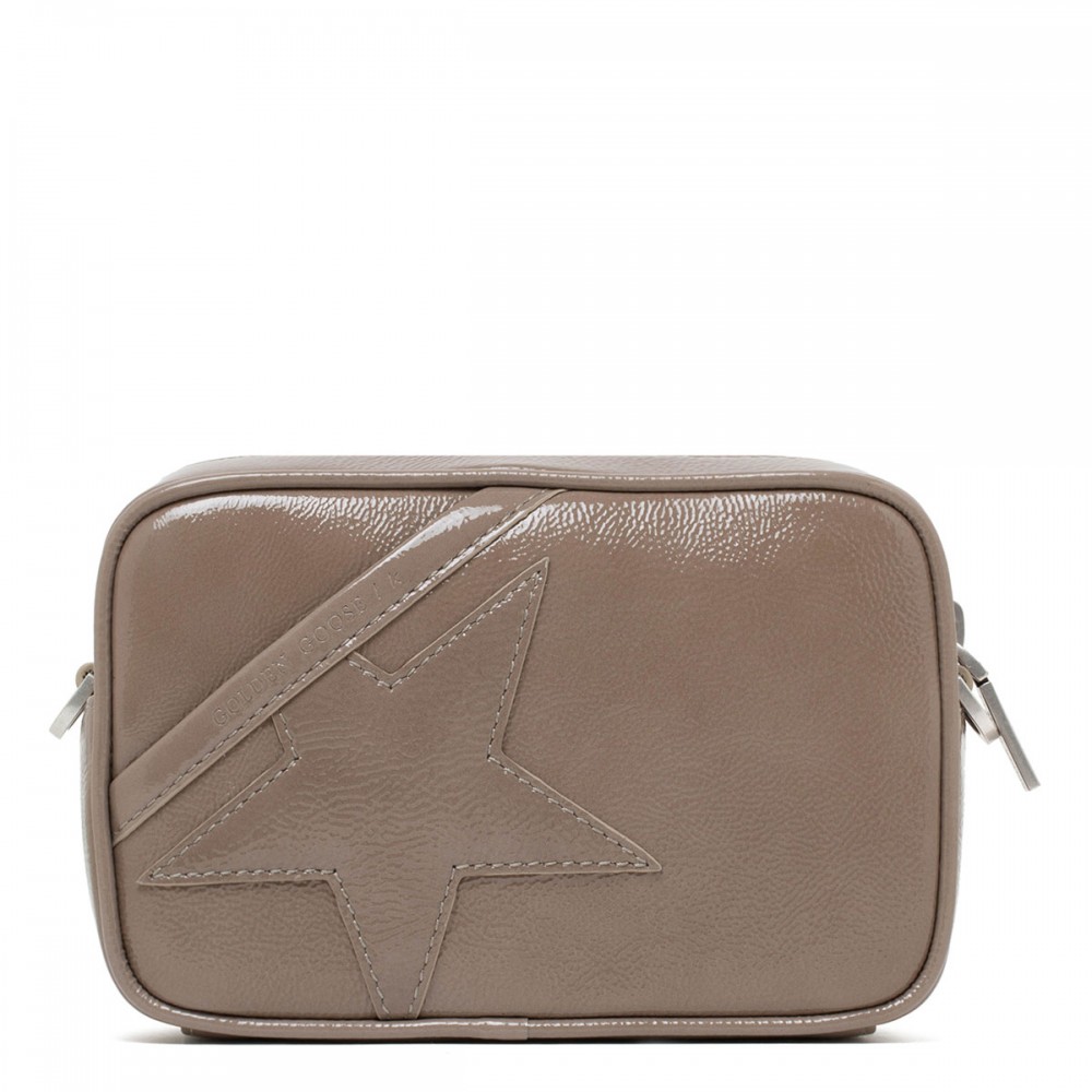 Mini Star ash-hue leather shoulder bag