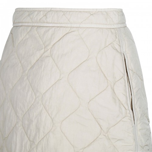 Quilted nylon mini skirt 2