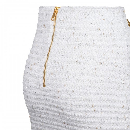 Fringed lurex tweed skirt 2